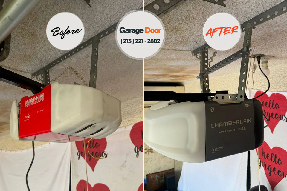 Before and after: Garage Door Installation & Replacement West Perrine, FL